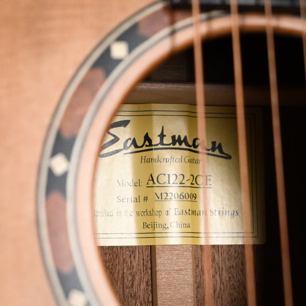 Eastman AC122-2CE Grand Auditorium Acoustic/Electric Guitar- Natural 2024 (M2206009)