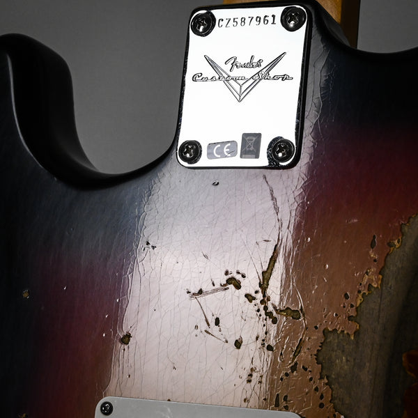 Fender Custom Shop Late-1962 Stratocaster Relic w/ Closet Classic Hardware- 3 Color Sunburst 2025 (CZ587961)