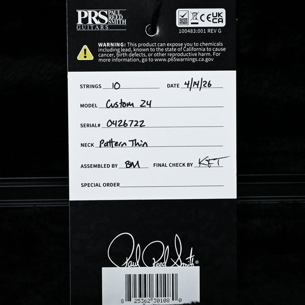 PRS Custom 24 w/ DMO Pickups- Sprayer's Choice 2026 (0426722)