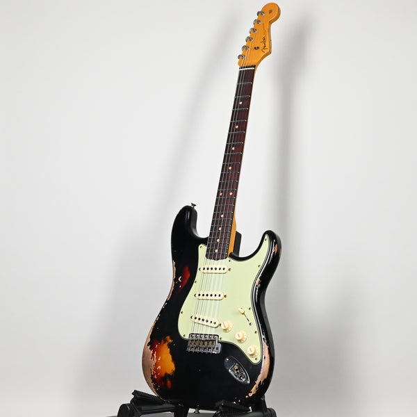Fender Custom Shop '60 Stratocaster Heavy Relic- Aged Black/ 3-Color Sunburst 2025 (CZ585905)