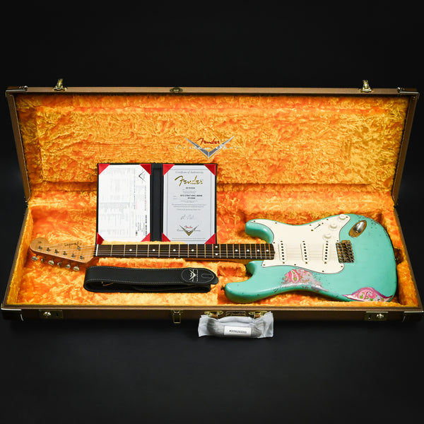 Fender Custom Shop Masterbuilt Kyle McMillin 60's Stratocaster Heavy Relic w/ Brazilian Rosewood- Seafoam Green/ Pink Paisley 2024 (R119906)