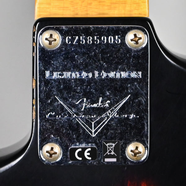 Fender Custom Shop '60 Stratocaster Heavy Relic- Aged Black/ 3-Color Sunburst 2025 (CZ585905)