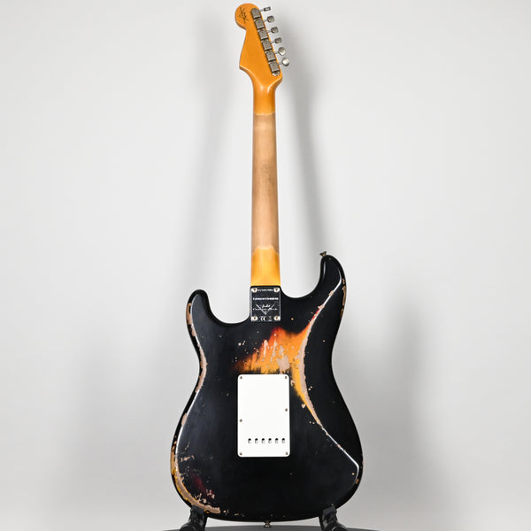 Fender Custom Shop '60 Stratocaster Heavy Relic- Aged Black/ 3-Color Sunburst 2025 (CZ585905)