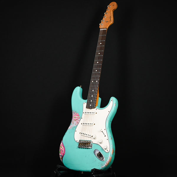 Fender Custom Shop Masterbuilt Kyle McMillin 60's Stratocaster Heavy Relic w/ Brazilian Rosewood- Seafoam Green/ Pink Paisley 2024 (R119906)