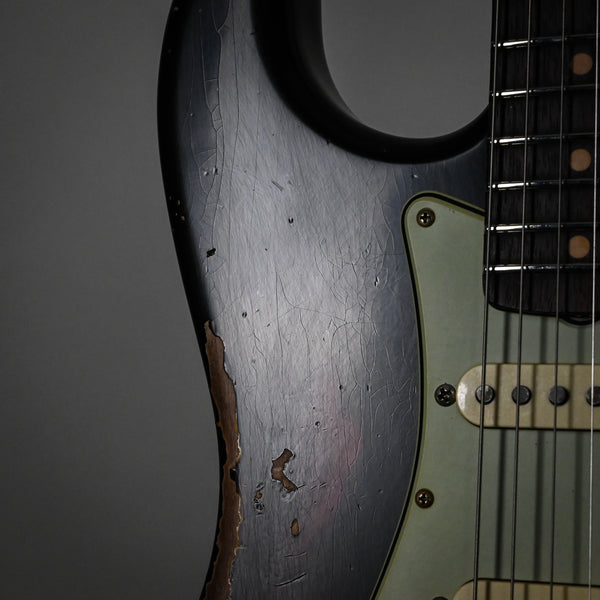 Fender Custom Shop '60 Stratocaster Heavy Relic- Aged Black/ 3-Color Sunburst 2025 (CZ585905)