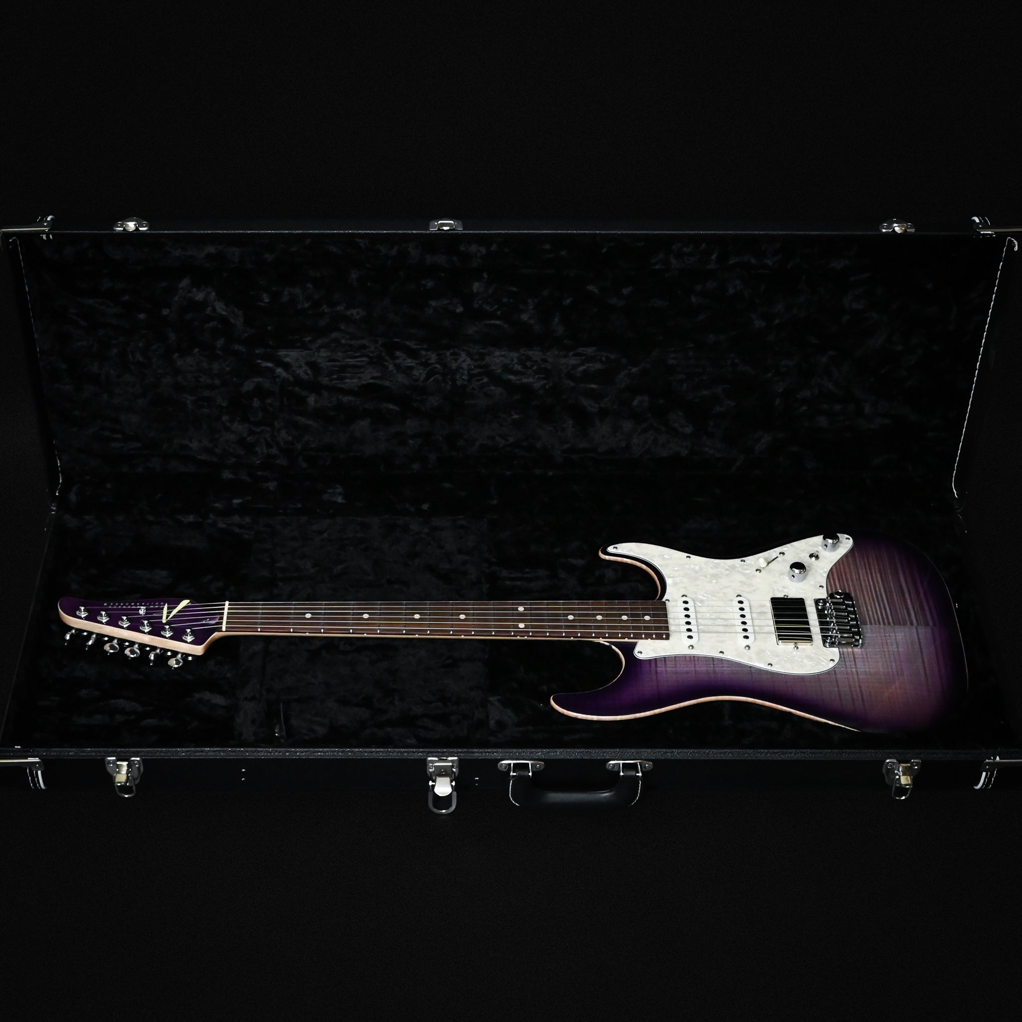 Tom Anderson Custom Drop Top Classic Electric Guitar- Abalone to T-Purple Burst w/ Binding 2026 (04-11-26P)