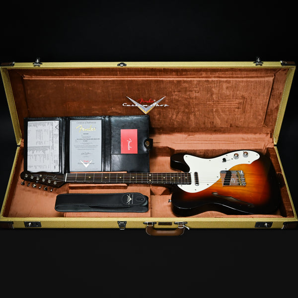 Fender Custom Shop Limited Edition '50s Telecaster Thinline w/ Rosewood Neck & Fingerboard, Journeyman/ Closet Classic Hardware- Wide Fade Chocolate 3 Tone Sunburst 2025 (R140682)