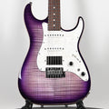 Tom Anderson Custom Drop Top Classic Electric Guitar- Abalone to T-Purple Burst w/ Binding 2026 (04-11-26P)