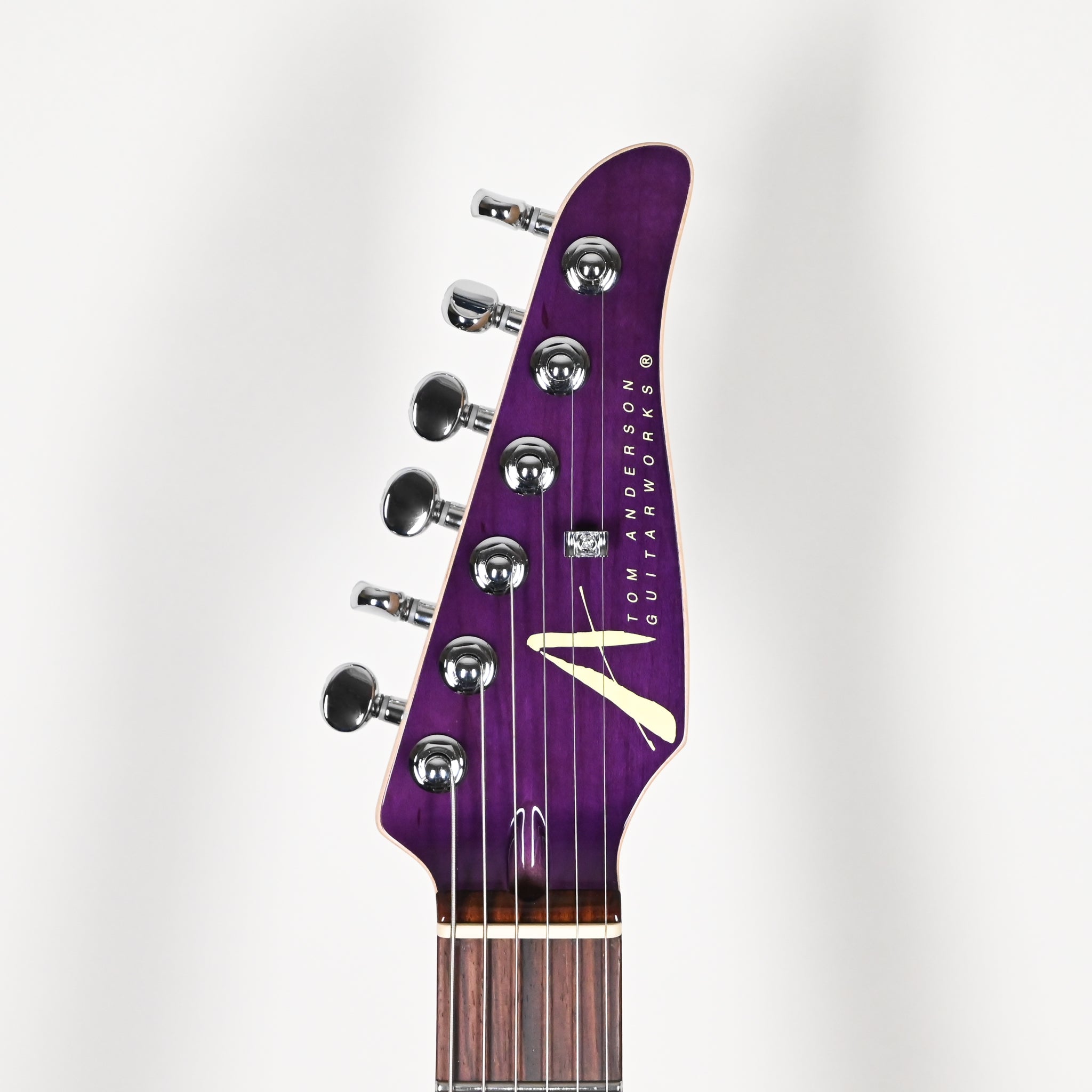 Tom Anderson Custom Drop Top Classic Electric Guitar- Abalone to T-Purple Burst w/ Binding 2026 (04-11-26P)