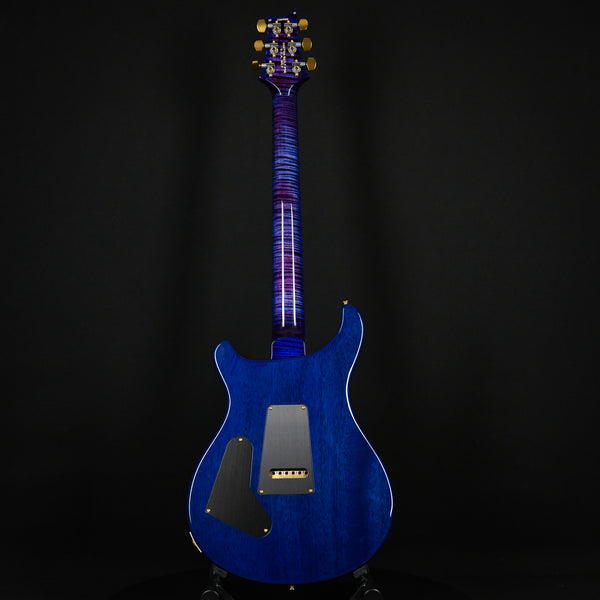 PRS Wood Library Custom 24 Fatback 10 Top Stained Flame Maple Neck Brazilian Rosewood Violet Blue Burst 2023 (0359455 )