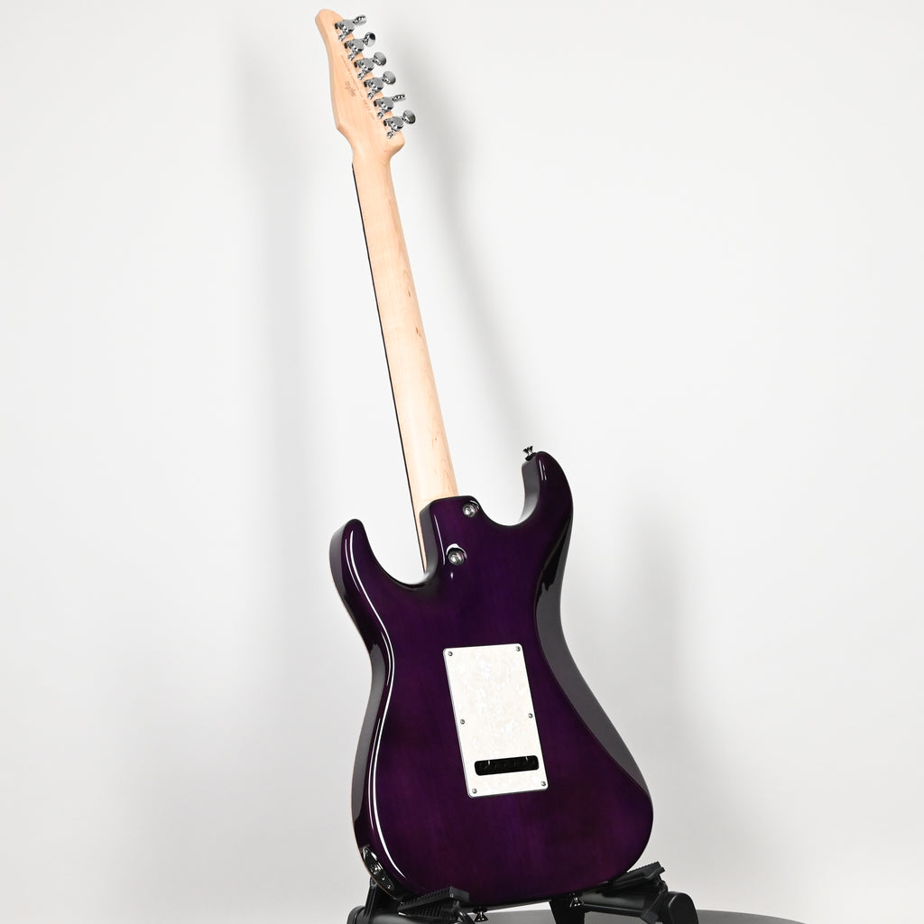 Tom Anderson Custom Drop Top Classic Electric Guitar- Abalone to T-Purple Burst w/ Binding 2026 (04-11-26P)