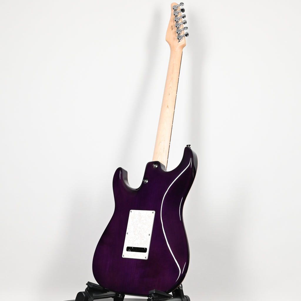 Tom Anderson Custom Drop Top Classic Electric Guitar- Abalone to T-Purple Burst w/ Binding 2026 (04-11-26P)