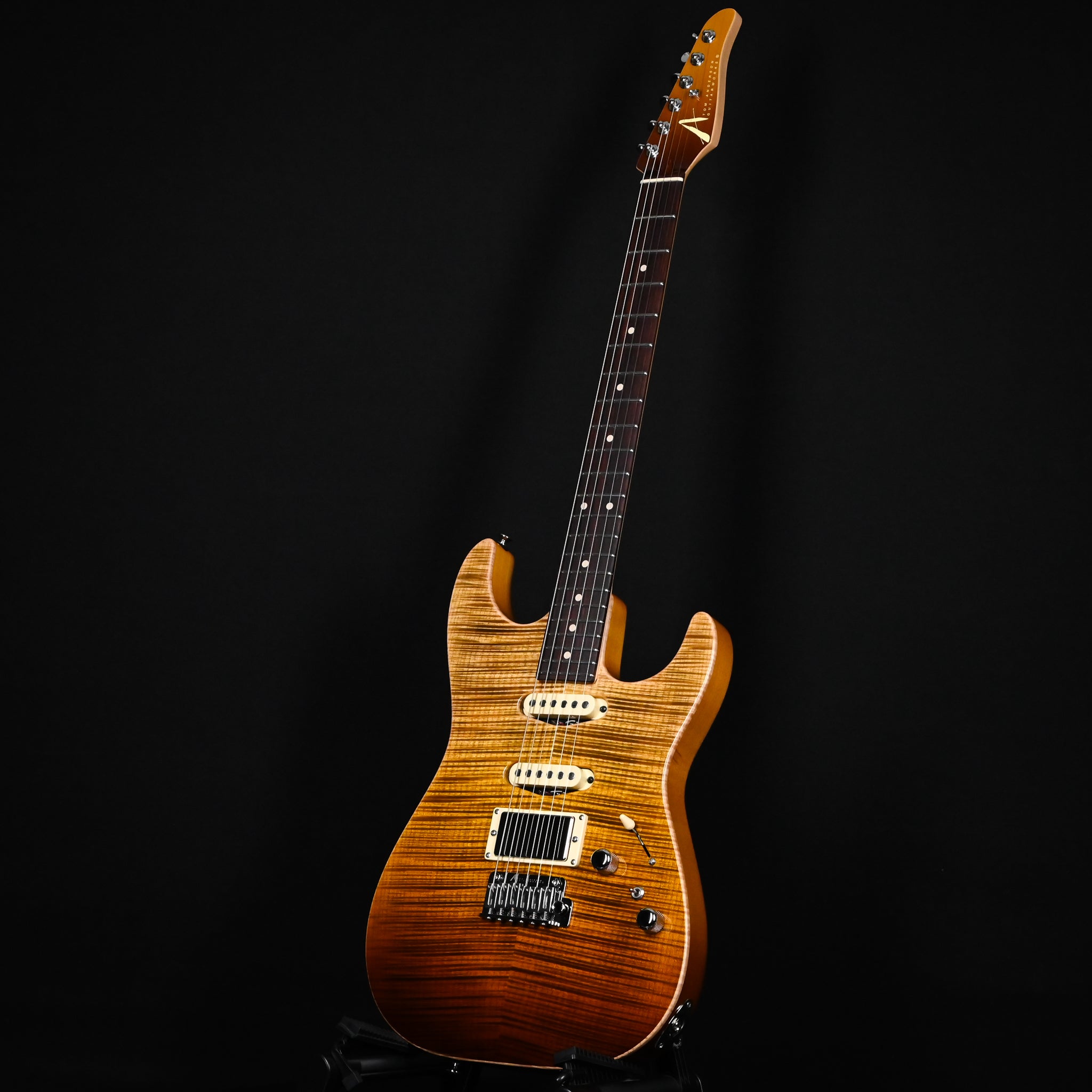 Tom Anderson Custom Drop Top Electric Guitar- Tiger Eye Surf w/ Binding 2026 (04-03-26N)