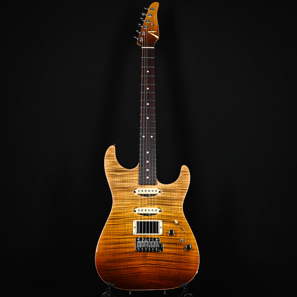 Tom Anderson Custom Drop Top Electric Guitar- Tiger Eye Surf w/ Binding 2026 (04-03-26N)