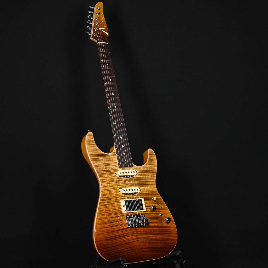 Tom Anderson Custom Drop Top Electric Guitar- Tiger Eye Surf w/ Binding 2026 (04-03-26N)
