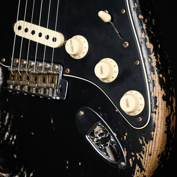 Fender Custom Shop Limited Edition Poblano Stratocaster Super Heavy Relic- Aged Black (CZ580071)