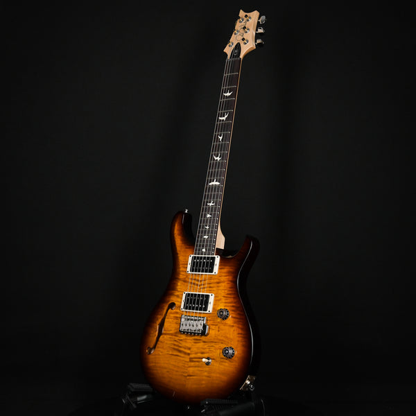 PRS CE 24 CE 24 Semi-Hollow Electric Guitar Black Amber 2023 (0365413)