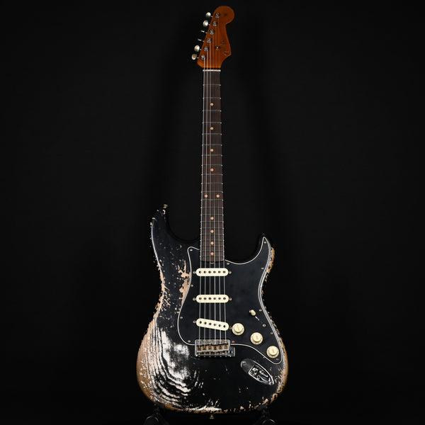 Fender Custom Shop Limited Edition Poblano Stratocaster Super Heavy Relic- Aged Black (CZ580071)