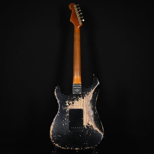 Fender Custom Shop Limited Edition Poblano Stratocaster Super Heavy Relic- Aged Black (CZ580071)