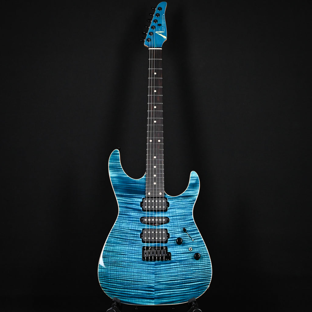 Tom Anderson Custom Angel Electric Guitar- Deep Bora Bora Blue w/ Binding 2026 (06-20-26P)