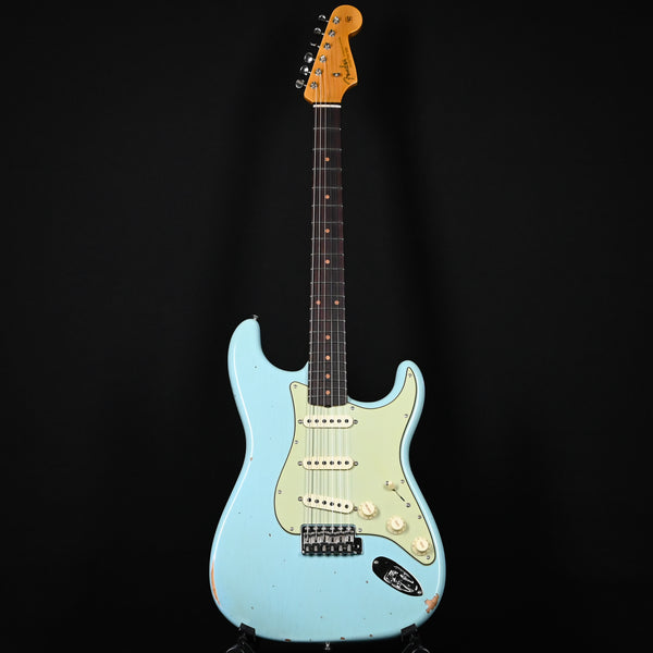Fender Custom Shop Late-1962 Stratocaster Relic w/ Closet Classic Hardware- Faded Aged Daphne Blue 2025 (CZ587891)