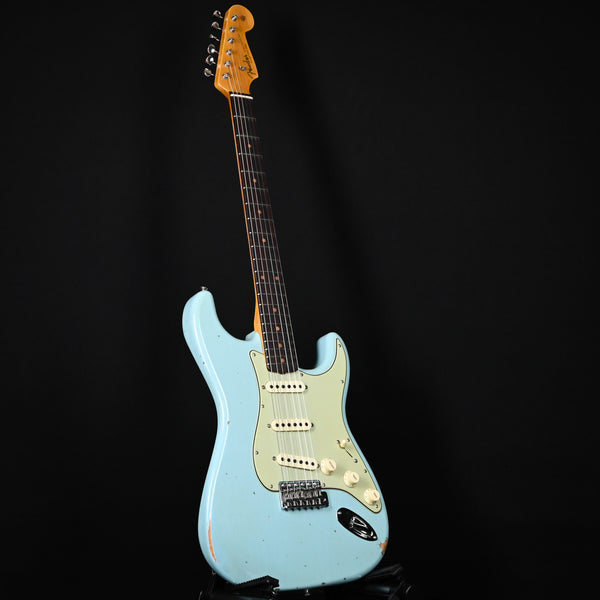 Fender Custom Shop Late-1962 Stratocaster Relic w/ Closet Classic Hardware- Faded Aged Daphne Blue 2025 (CZ587891)