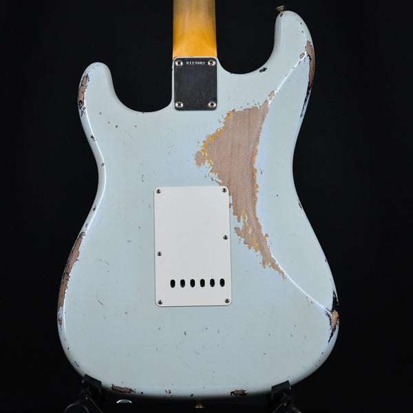 Fender Masterbuilt Todd Krause 1962 Stratocaster Heavy Relic Sonic Blue / Sunburst Brazilian Rosewood 2024 (R119882)