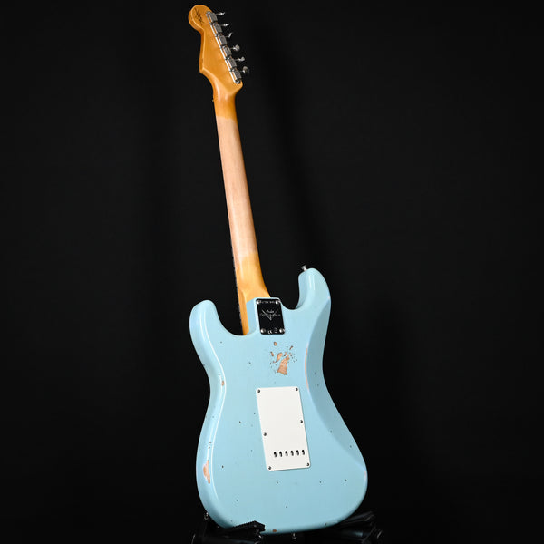 Fender Custom Shop Late-1962 Stratocaster Relic w/ Closet Classic Hardware- Faded Aged Daphne Blue 2025 (CZ587891)