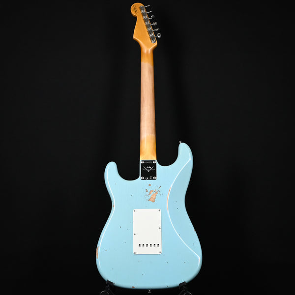 Fender Custom Shop Late-1962 Stratocaster Relic w/ Closet Classic Hardware- Faded Aged Daphne Blue 2025 (CZ587891)