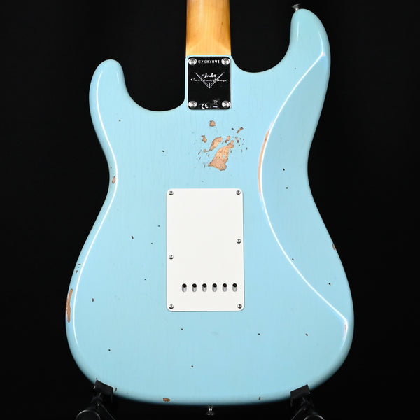 Fender Custom Shop Late-1962 Stratocaster Relic w/ Closet Classic Hardware- Faded Aged Daphne Blue 2025 (CZ587891)