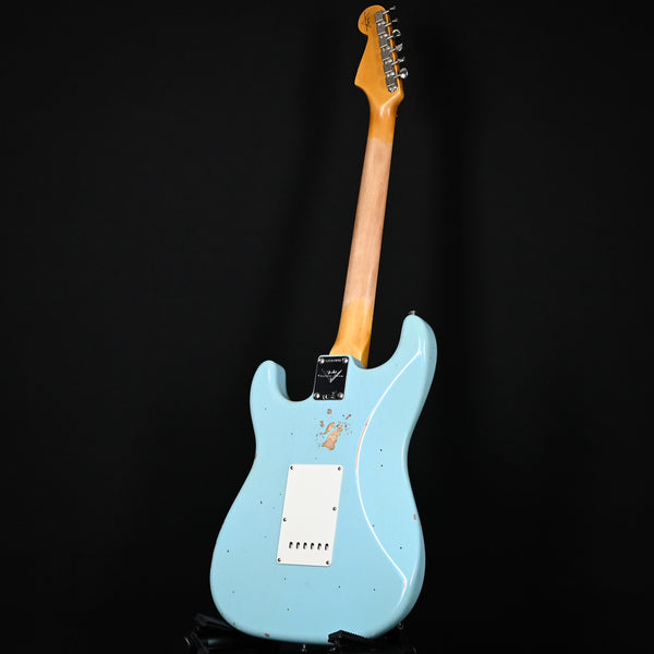 Fender Custom Shop Late-1962 Stratocaster Relic w/ Closet Classic Hardware- Faded Aged Daphne Blue 2025 (CZ587891)