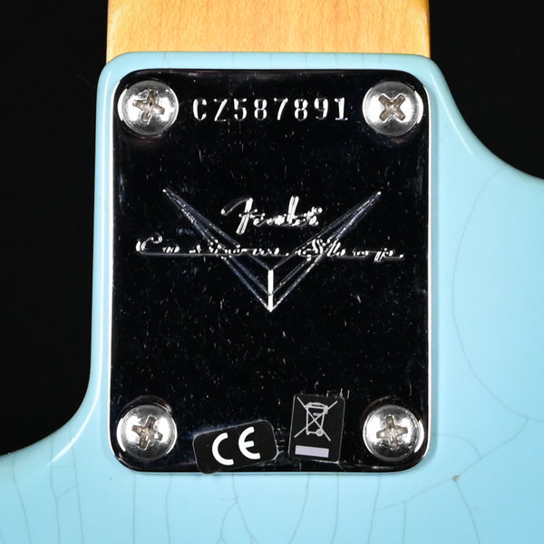Fender Custom Shop Late-1962 Stratocaster Relic w/ Closet Classic Hardware- Faded Aged Daphne Blue 2025 (CZ587891)