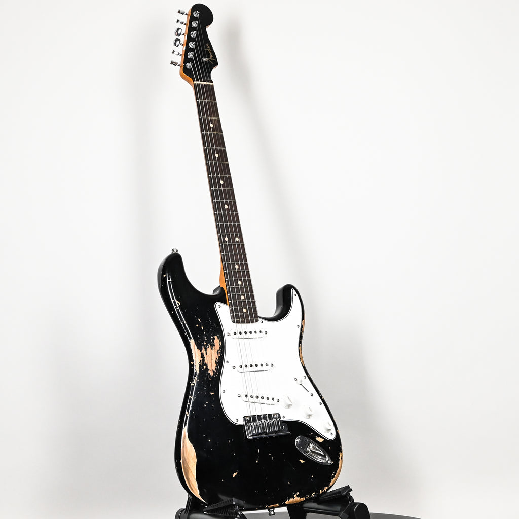 Fender Custom Shop Custom Deluxe Stratocaster Heavy Relic- Aged Black 2026 (CZ589640)