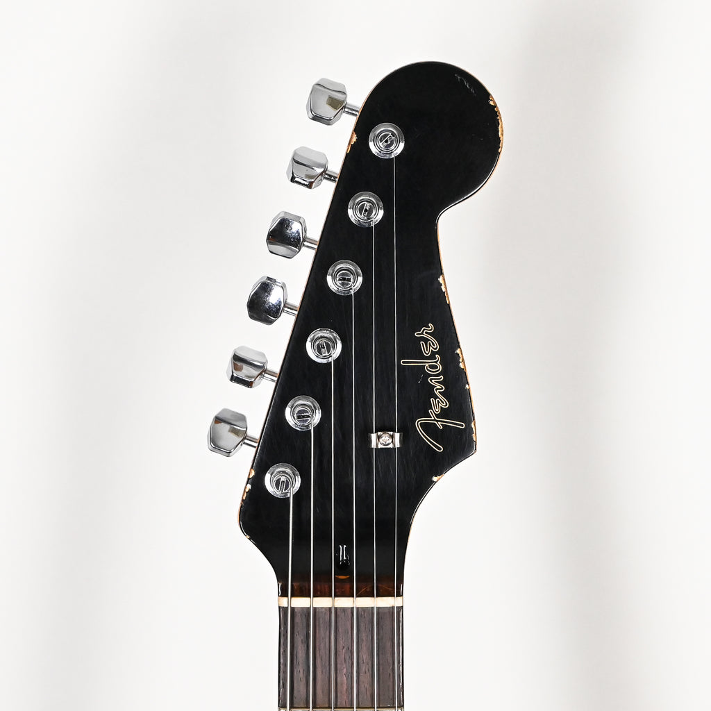 Fender Custom Shop Custom Deluxe Stratocaster Heavy Relic- Aged Black 2026 (CZ589640)