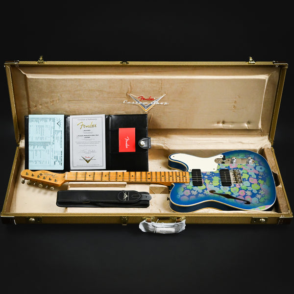 Fender Custom Shop Limited Edition Dual P90 Blue Floral Telecaster Relic (CZ576091)