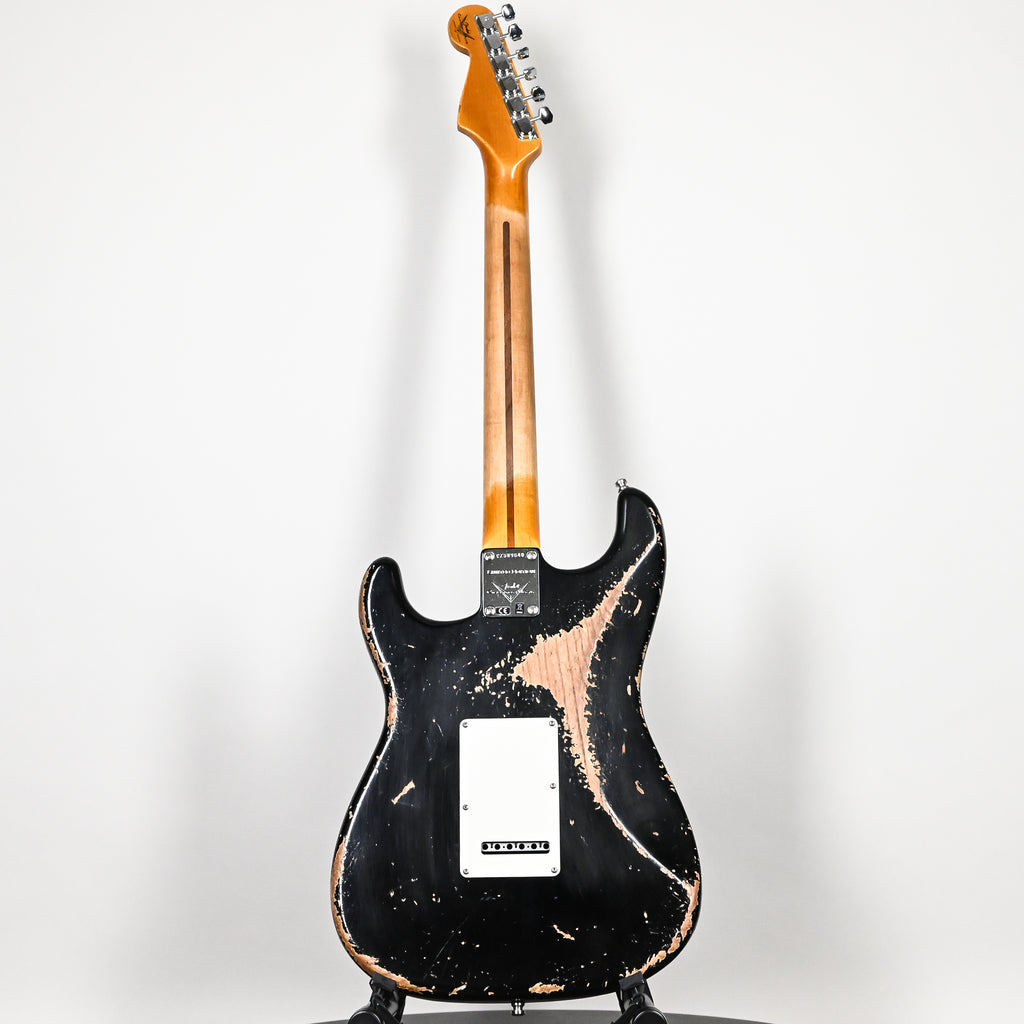 Fender Custom Shop Custom Deluxe Stratocaster Heavy Relic- Aged Black 2026 (CZ589640)