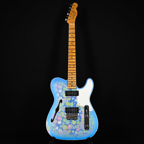 Fender Custom Shop Limited Edition Dual P90 Blue Floral Telecaster Relic (CZ576091)