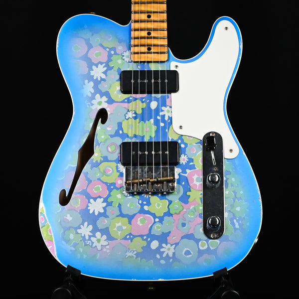 Fender Custom Shop Limited Edition Dual P90 Blue Floral Telecaster Relic (CZ576091)