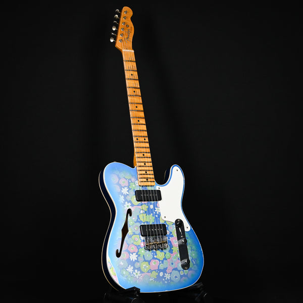 Fender Custom Shop Limited Edition Dual P90 Blue Floral Telecaster Relic (CZ576091)