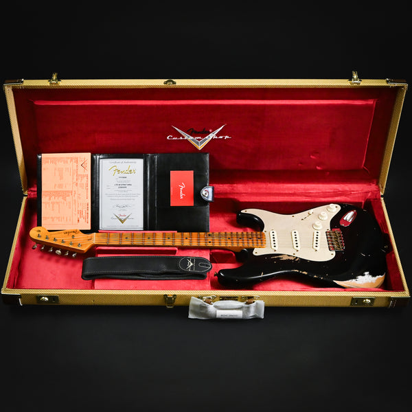 Fender Custom Shop Limited Edition '58 Stratocaster Heavy Relic- Aged Black 2024 (CZ581079)