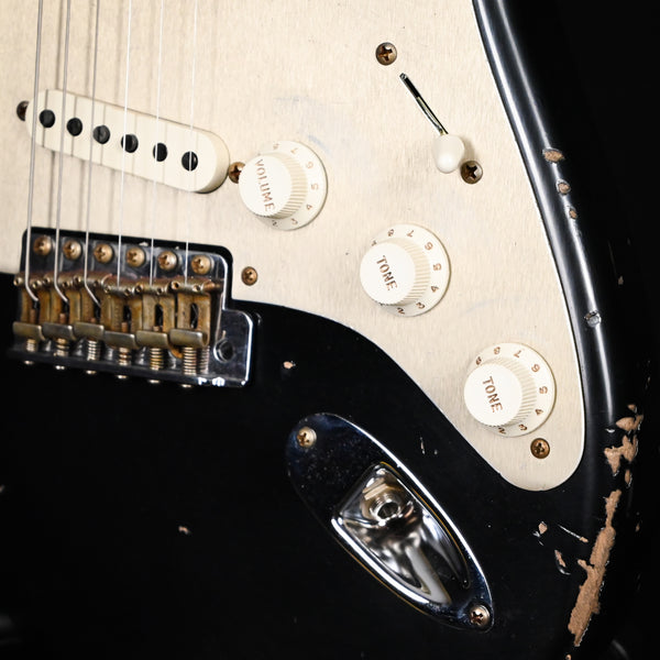 Fender Custom Shop Limited Edition '58 Stratocaster Heavy Relic- Aged Black 2024 (CZ581079)