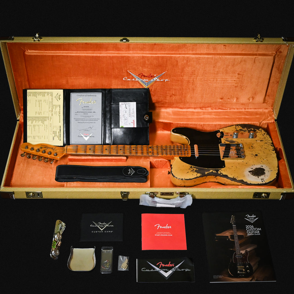 Fender Custom Shop '52 Telecaster Super Heavy Relic- Aged Nocaster Blonde 2026 (R151218)