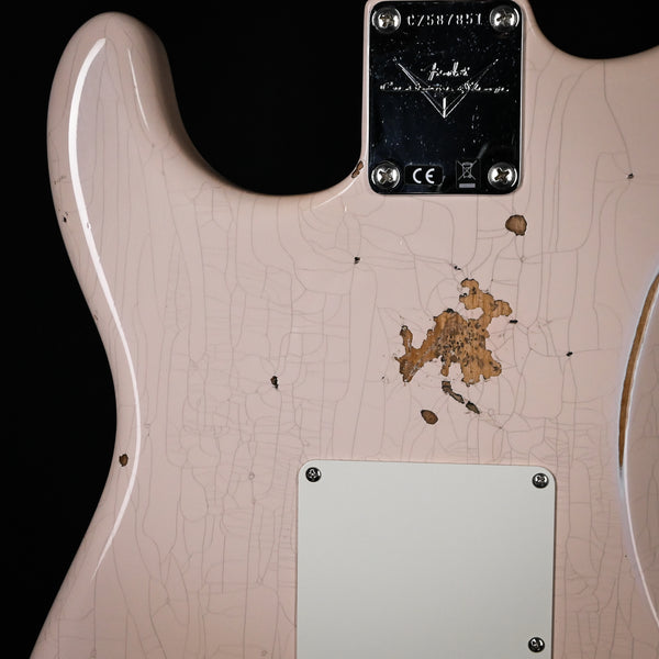 Fender Custom Shop Late-1962 Stratocaster Relic w/ Closet Classic Hardware- Super Faded Aged Shell Pink 2025 (CZ587851)