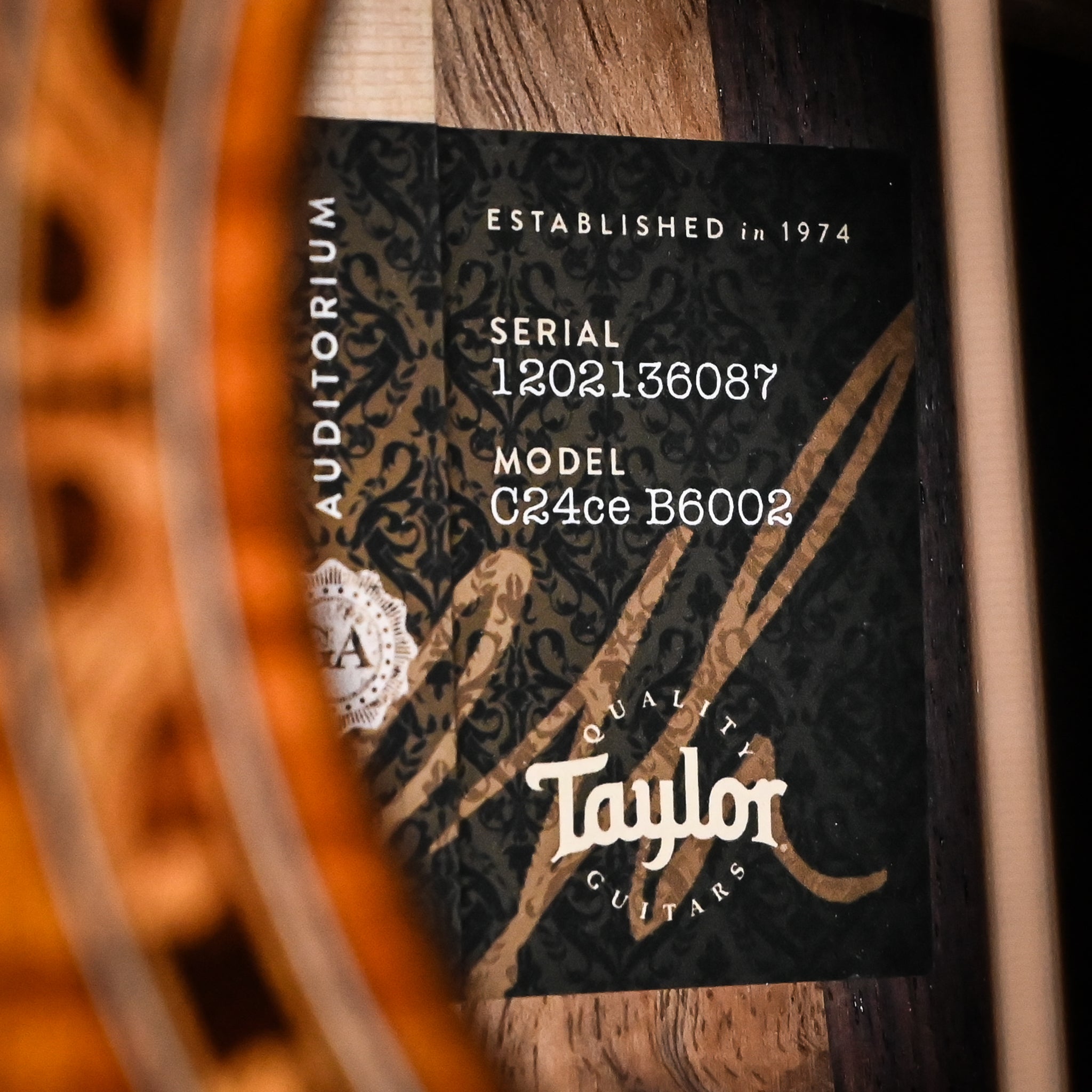 Taylor C24ce B6002 w/ Hawaiian Koa Top & Indian Rosewood Back and Sides Acoustic/ Electric 2026 (1202136087) Used-Mint