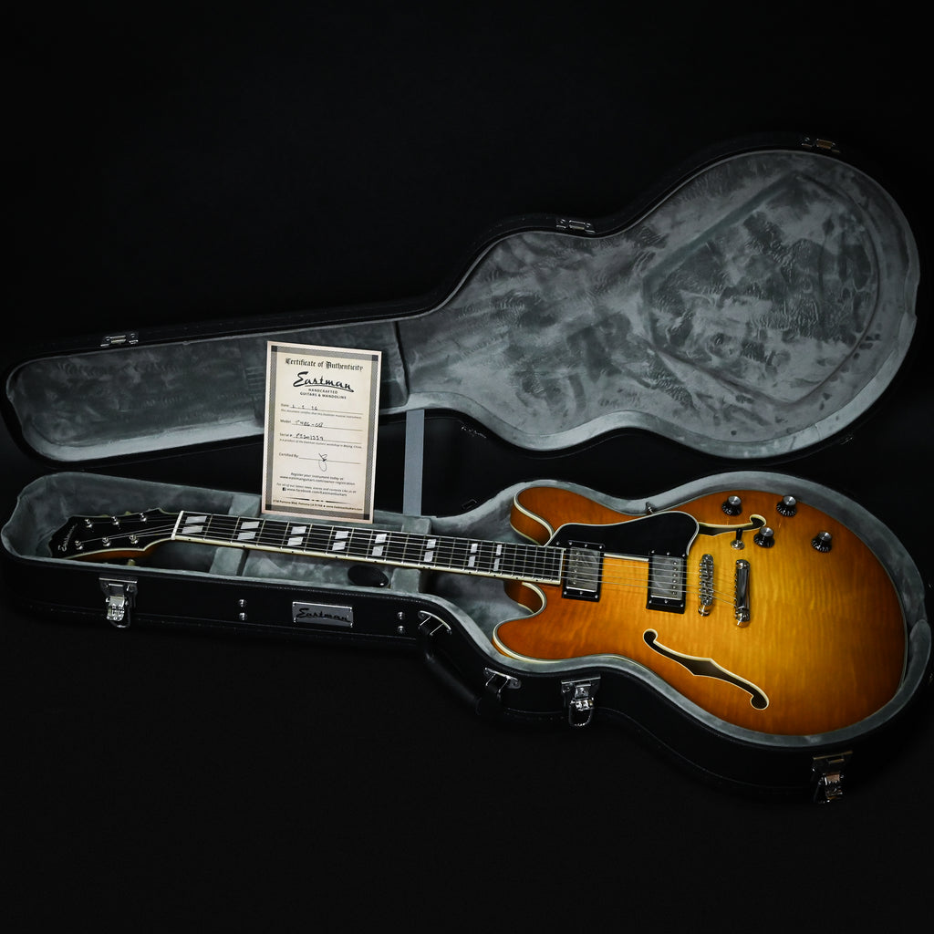 Eastman T486 Thinline Semi-Hollowbody Electric Guitar- Goldburst 2026 (P2501339)