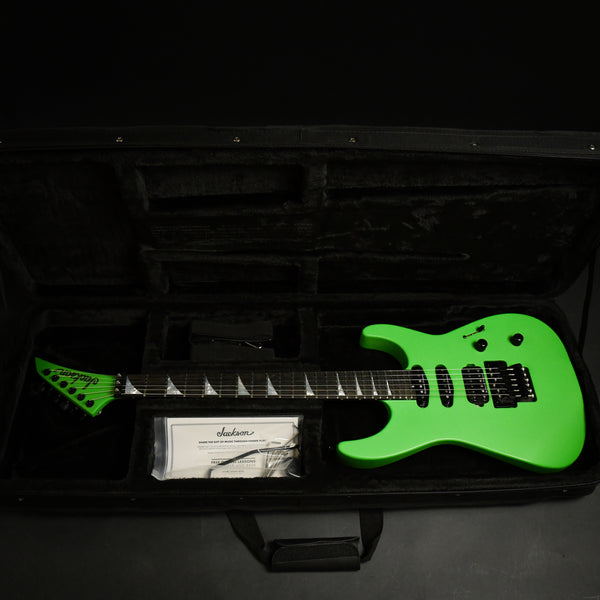 Jackson American Series Soloist SL3 Electric Guitar Satin Slime Green 2023 (JAS2202259)