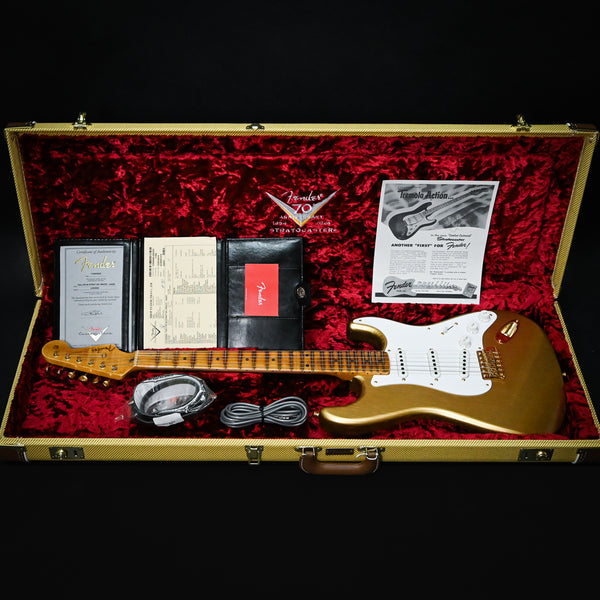 Fender Custom Shop Limited Edition '54 Stratocaster w/ Gold Hardware Journeyman/ Closet Classic Hardware- Aged Aztec Gold 2025 (LXX0256)