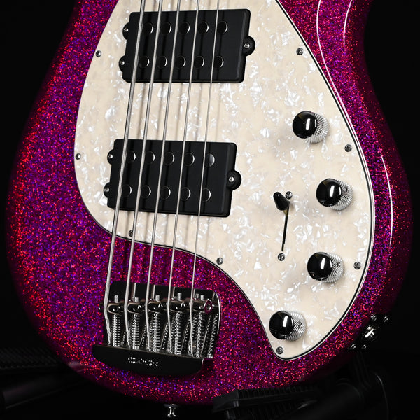 Ernie Ball Music Man StingRay 5 Special HH w/ Maple Fretboard, Bass Guitar- Soda Pink Sparkle 2026 (K07133)