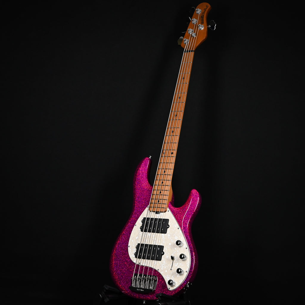 Ernie Ball Music Man StingRay 5 Special HH w/ Maple Fretboard, Bass Guitar- Soda Pink Sparkle 2026 (K07133)