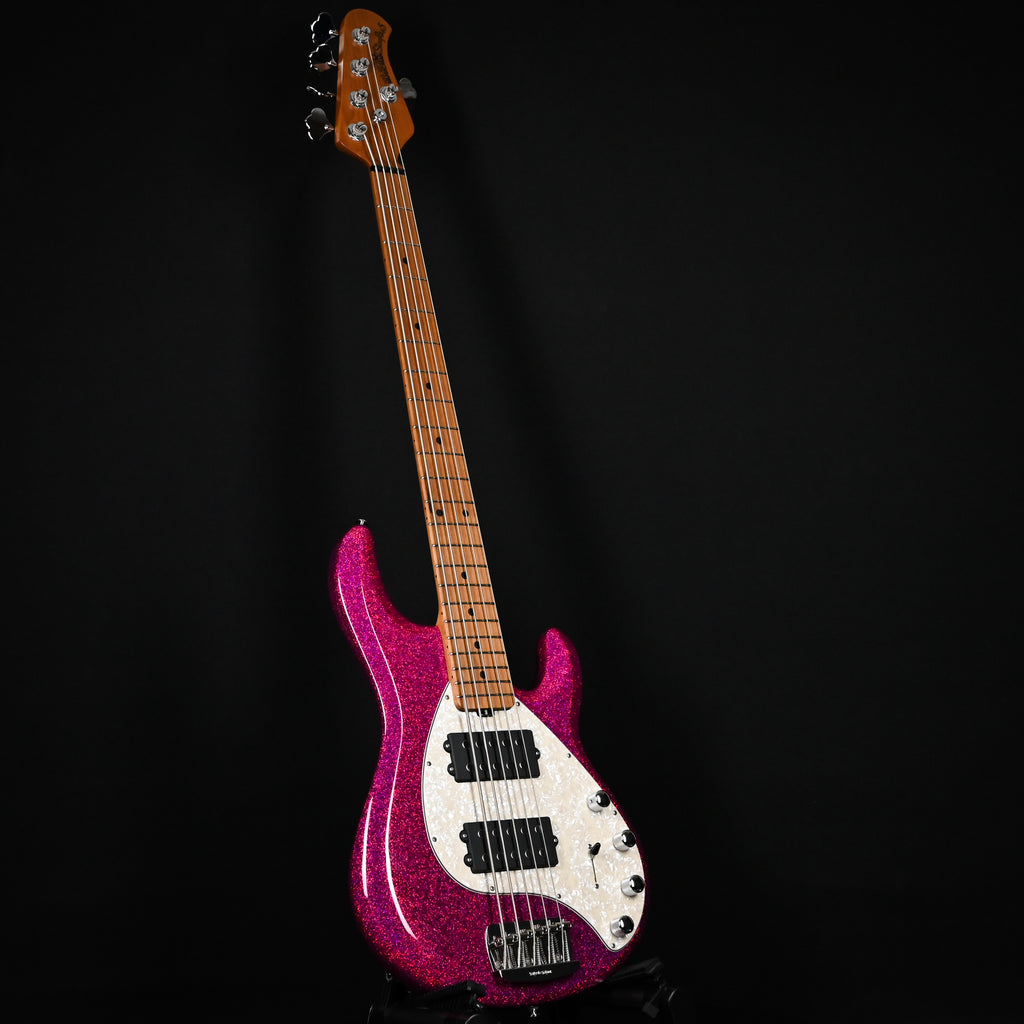 Ernie Ball Music Man StingRay 5 Special HH w/ Maple Fretboard, Bass Guitar- Soda Pink Sparkle 2026 (K07133)
